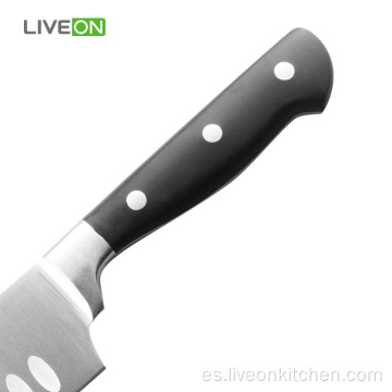 Cuchillo Santoku para cocinar acero al carbono